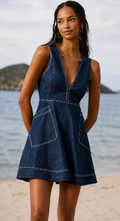 Midnight Tide Denim Dress
