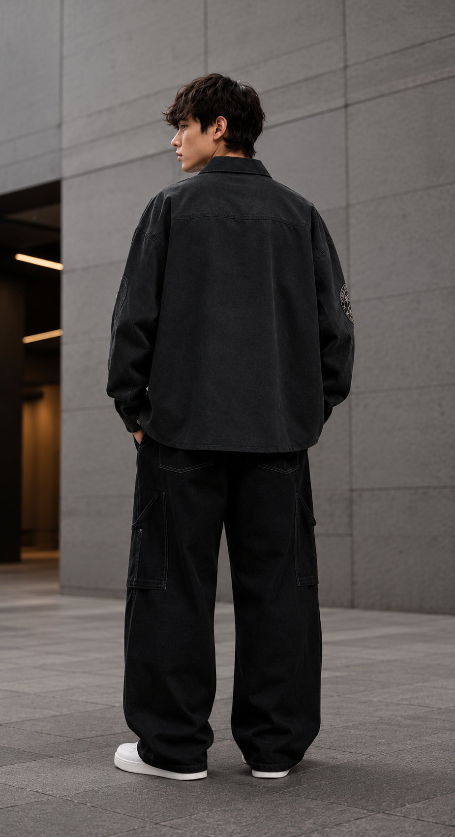 Urban Crest Oversized Zip Shirt